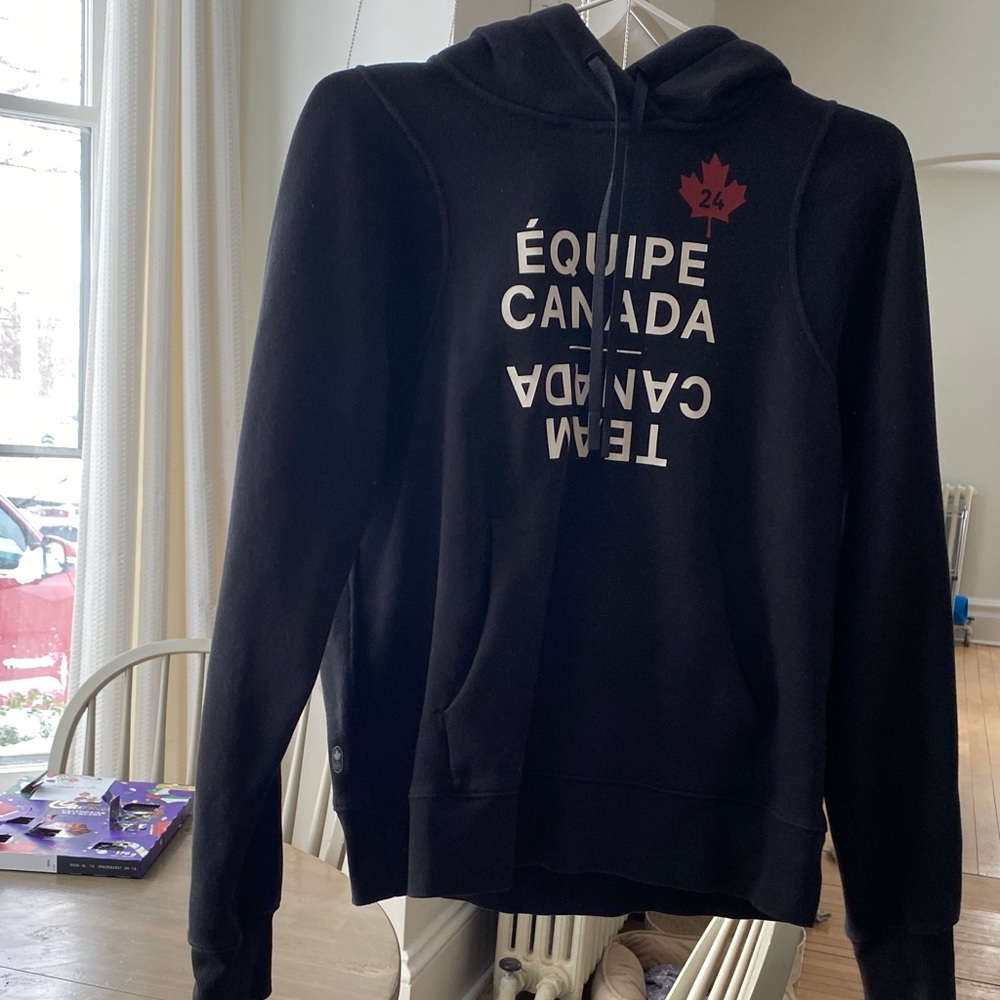 Limited edition black team Canada Lululemon hoodie